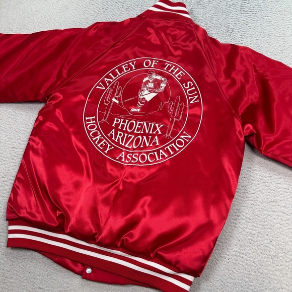 Hartwell Other - Vintage Hartwell Bomber Jacket Size Small USA Satin Phoenix Hockey Association